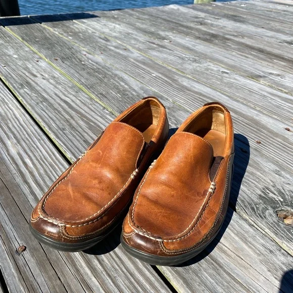 Cole Haan Tucker Loafer Leather Venetian Slip Loafer C03559 Men's 10 M Brown - Picture 2 of 8